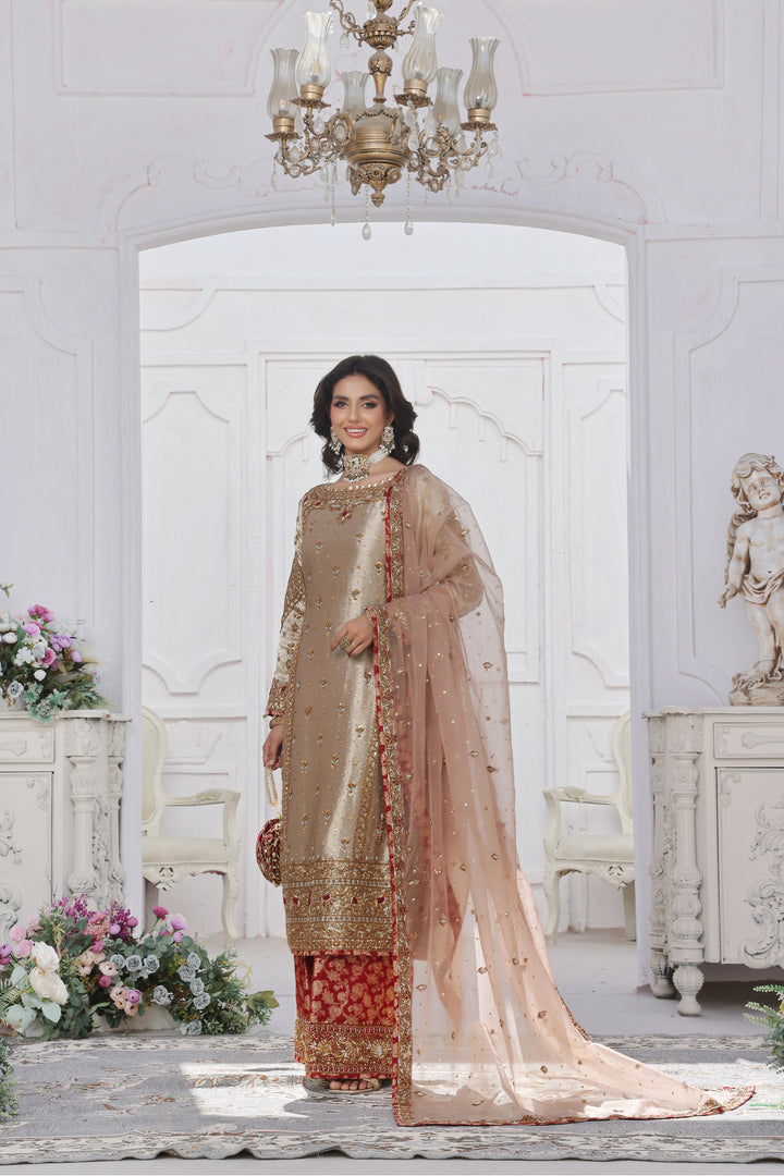 Luxury Hand Embellished 3pc - FW-08