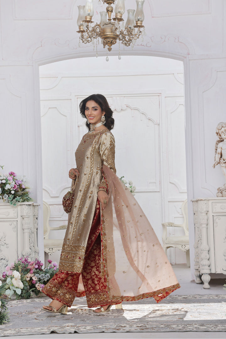 Luxury Hand Embellished 3pc - FW-08