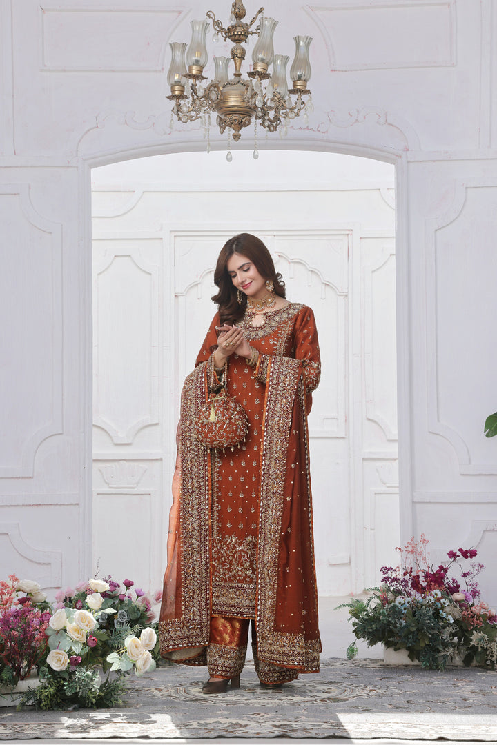 Luxury Hand Embellished 3pc - FW-09