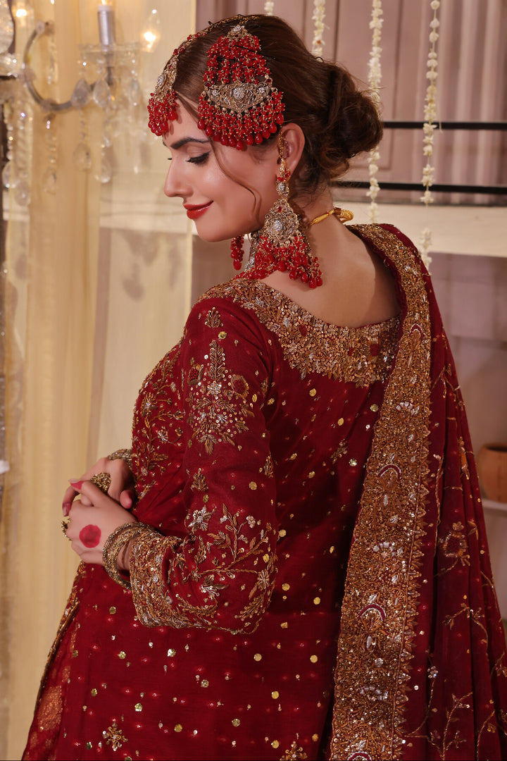 Red Farshi Luxury Bridal -BW-25