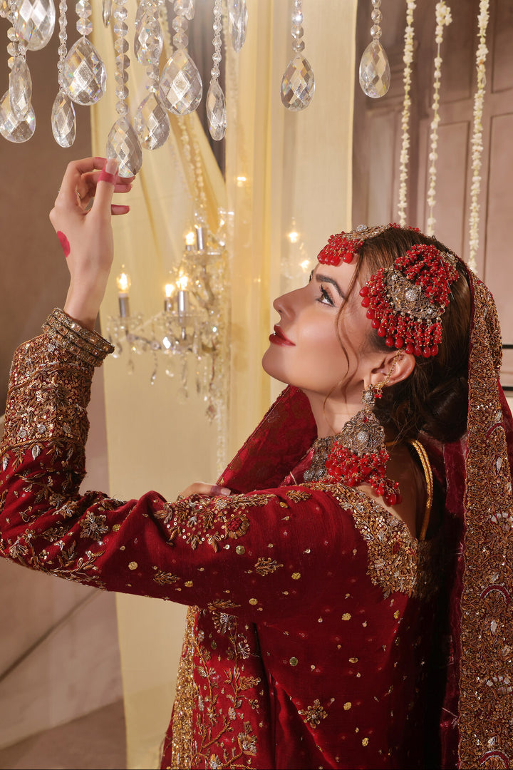 Red Farshi Luxury Bridal -BW-25