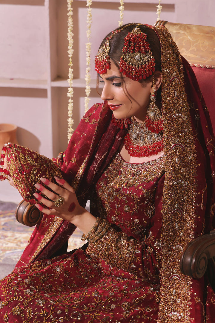 Red Farshi Luxury Bridal -BW-25