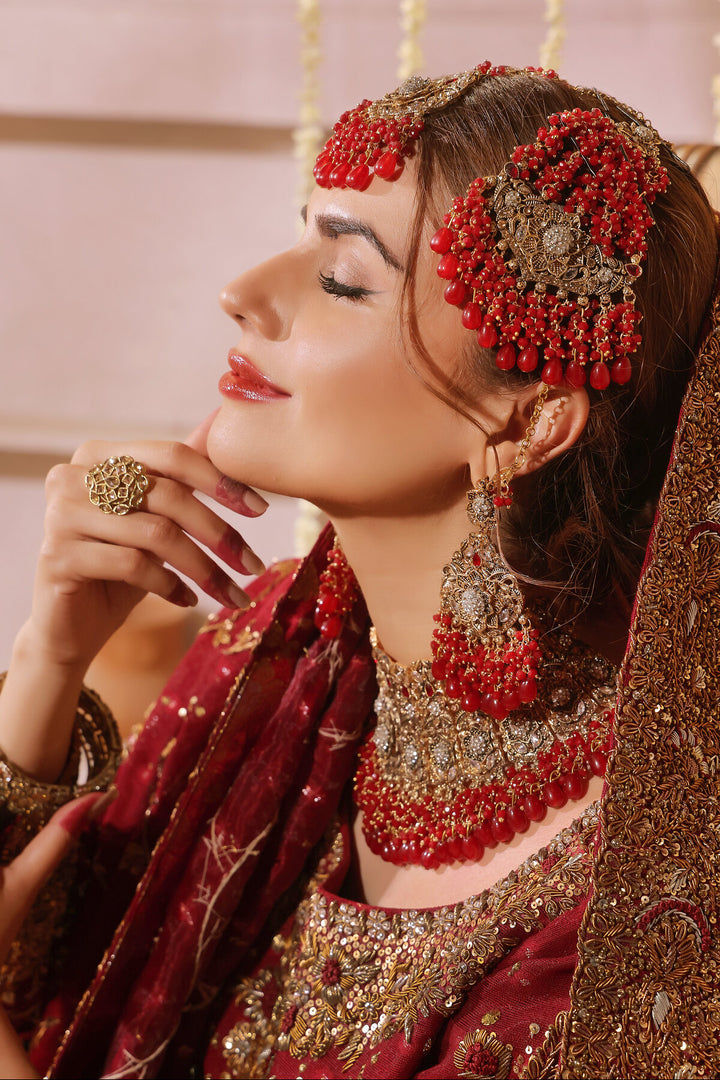 Red Farshi Luxury Bridal -BW-25