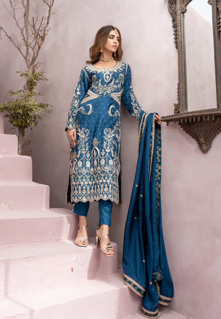 Hand Embellished 3pc Outfit - FW-05