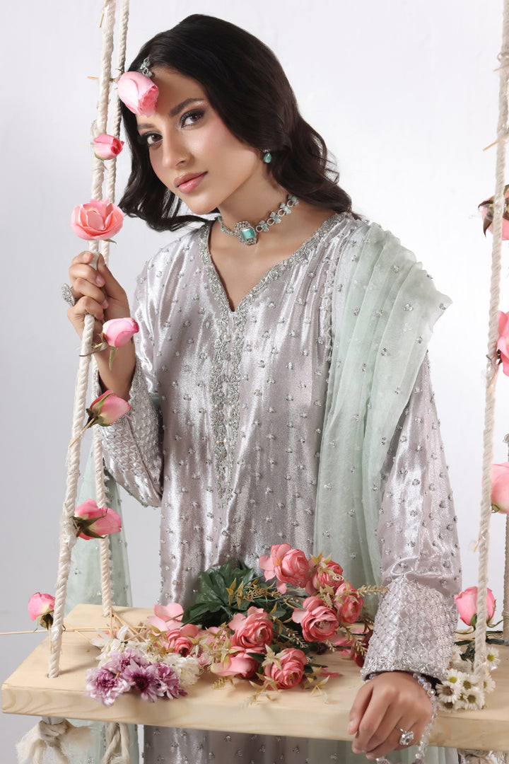 Luxury Hand Embellished 3pc -  FW-36