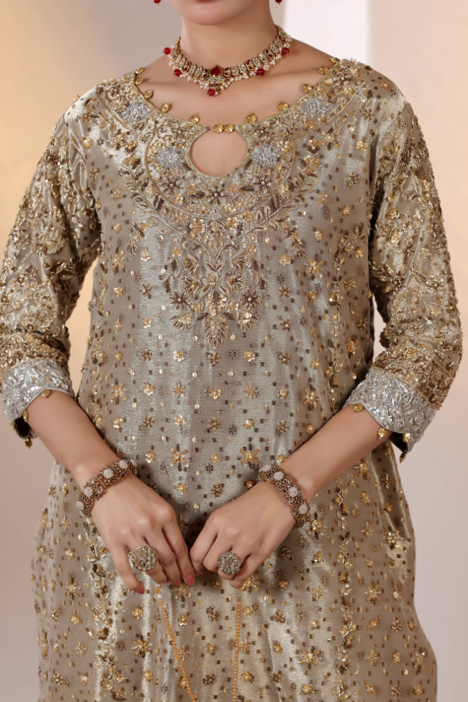Luxury Hand Embellished 3pc -  FW-26