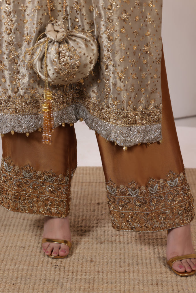 Luxury Hand Embellished 3pc -  FW-26
