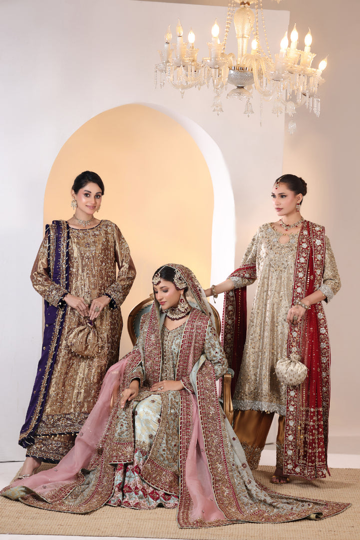 Mint Green Farshi Bridal -BW-27