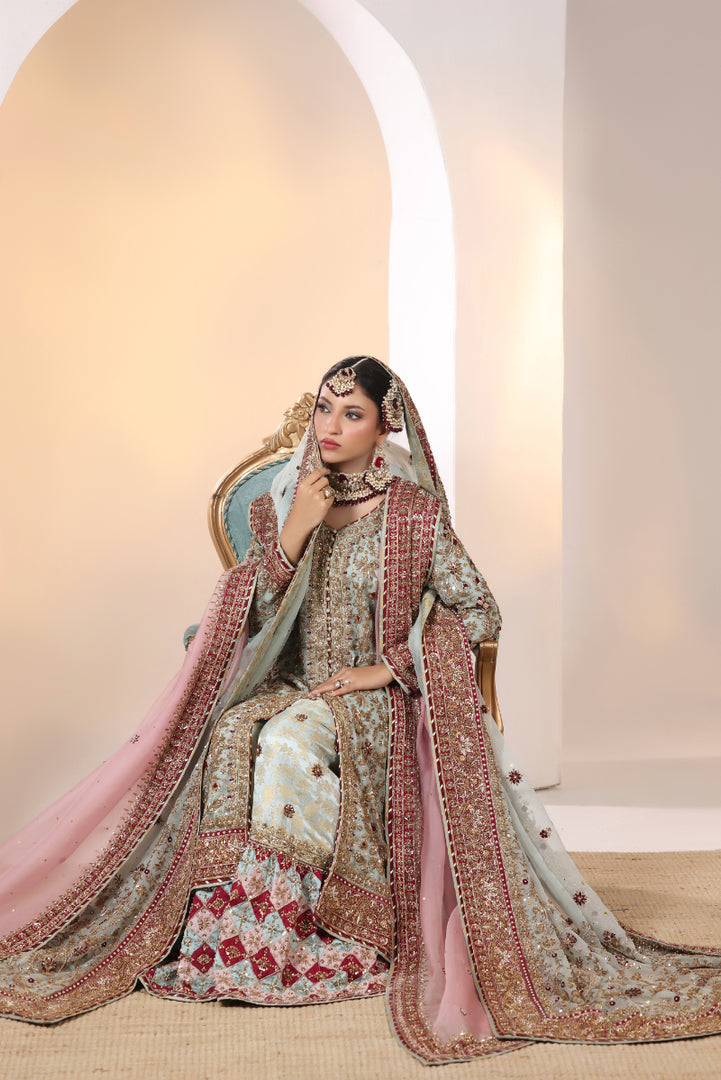 Mint Green Farshi Bridal -BW-27