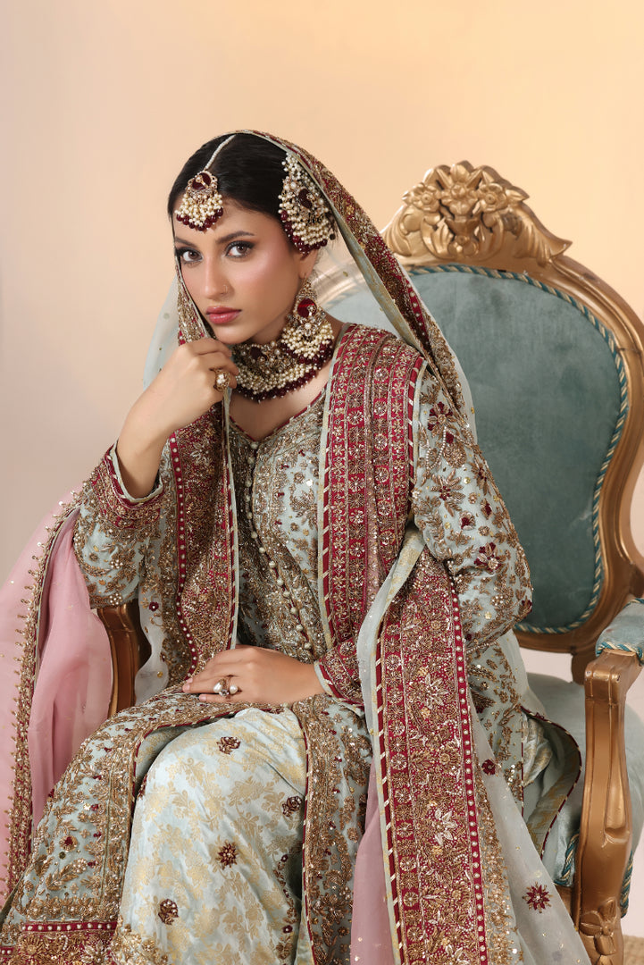 Mint Green Farshi Bridal -BW-27