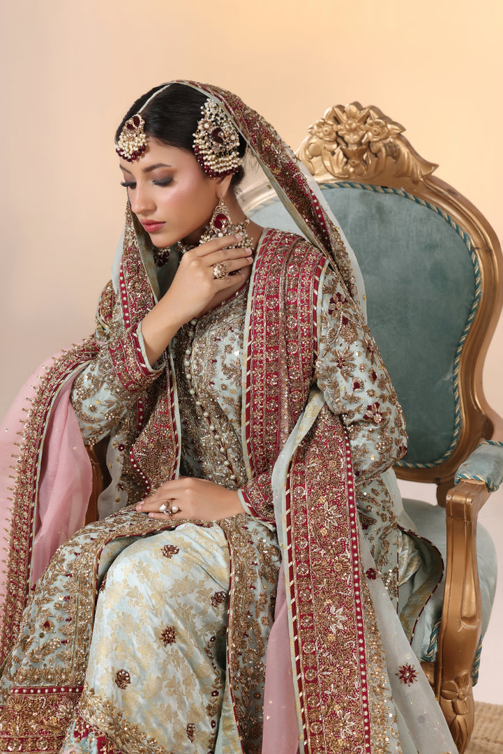 Mint Green Farshi Bridal -BW-27