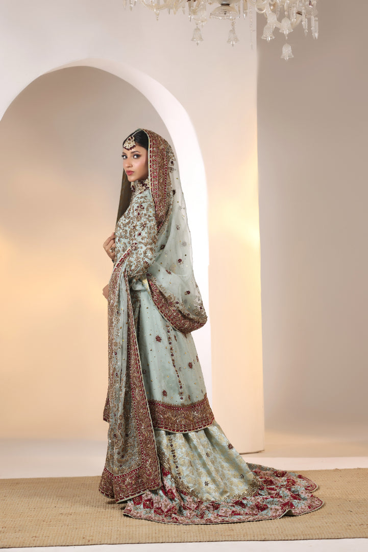 Mint Green Farshi Bridal -BW-27