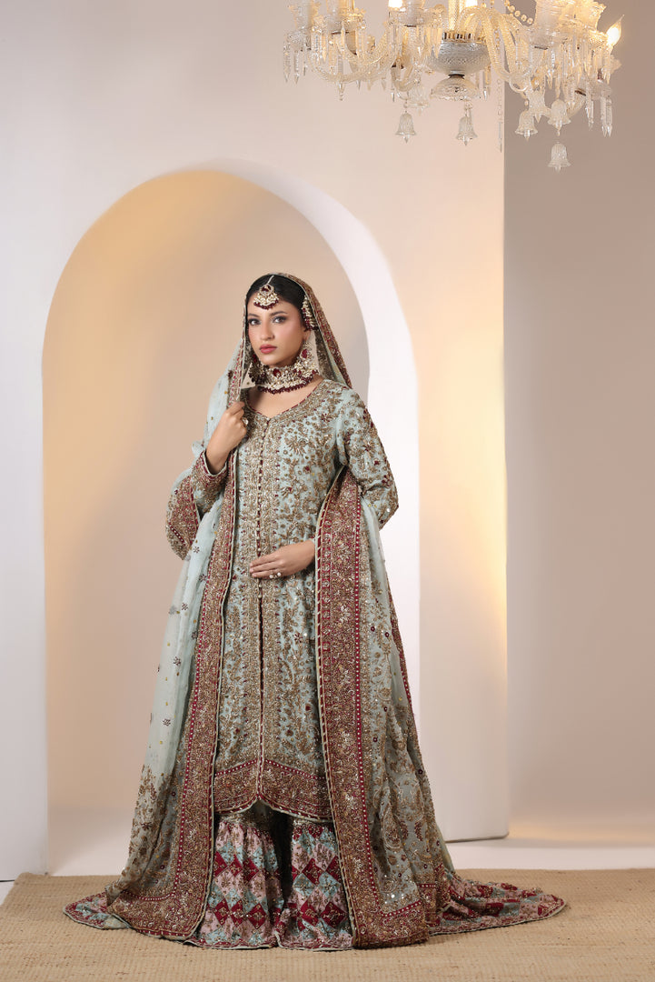 Mint Green Farshi Bridal -BW-27