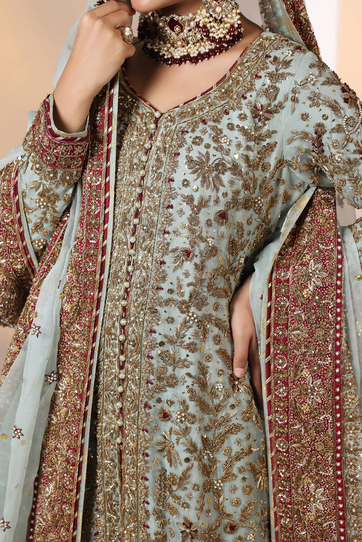 Mint Green Farshi Bridal -BW-27