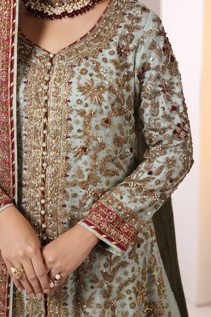 Mint Green Farshi Bridal -BW-27
