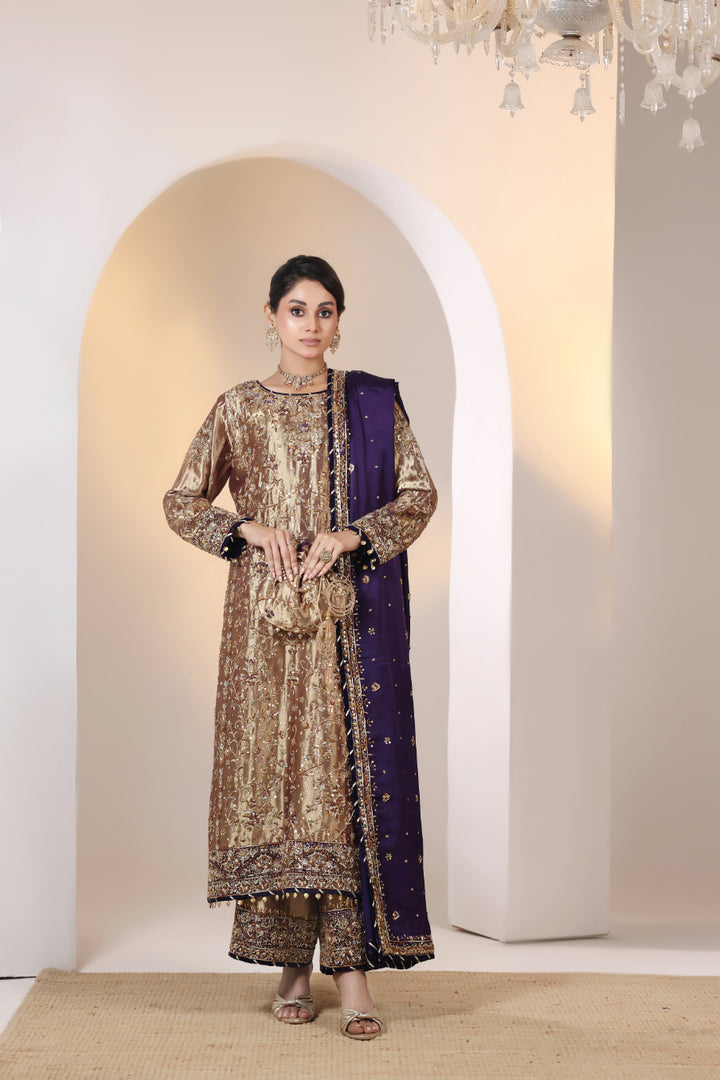 Luxury Hand Embellished 3pc -  FW-25