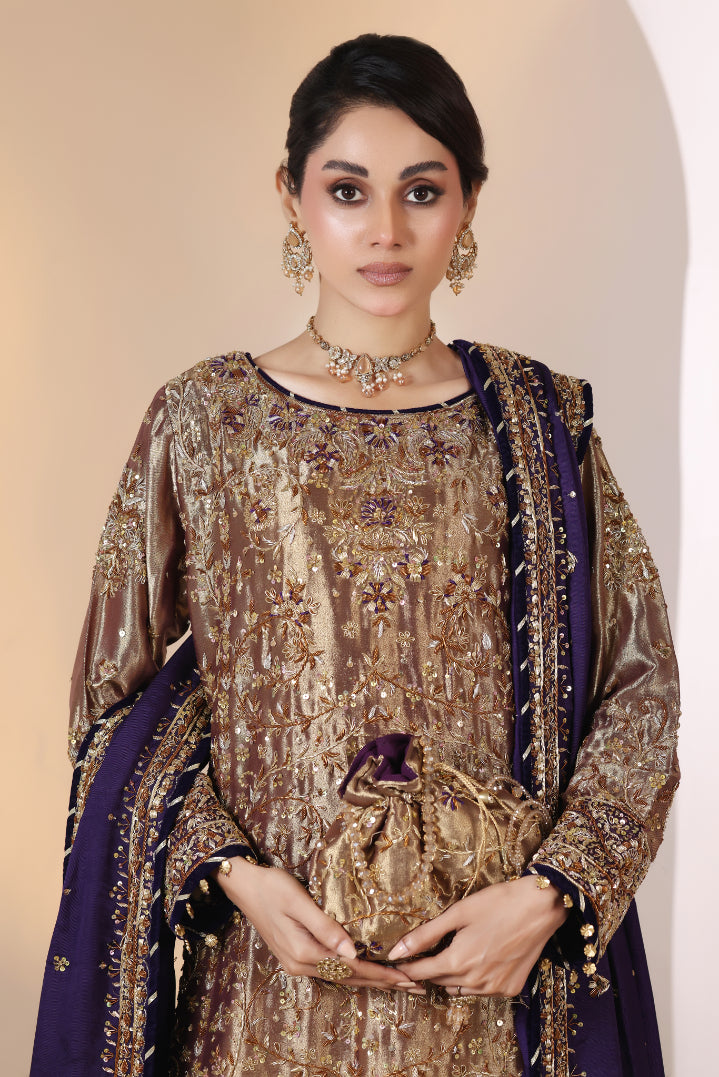 Luxury Hand Embellished 3pc -  FW-25