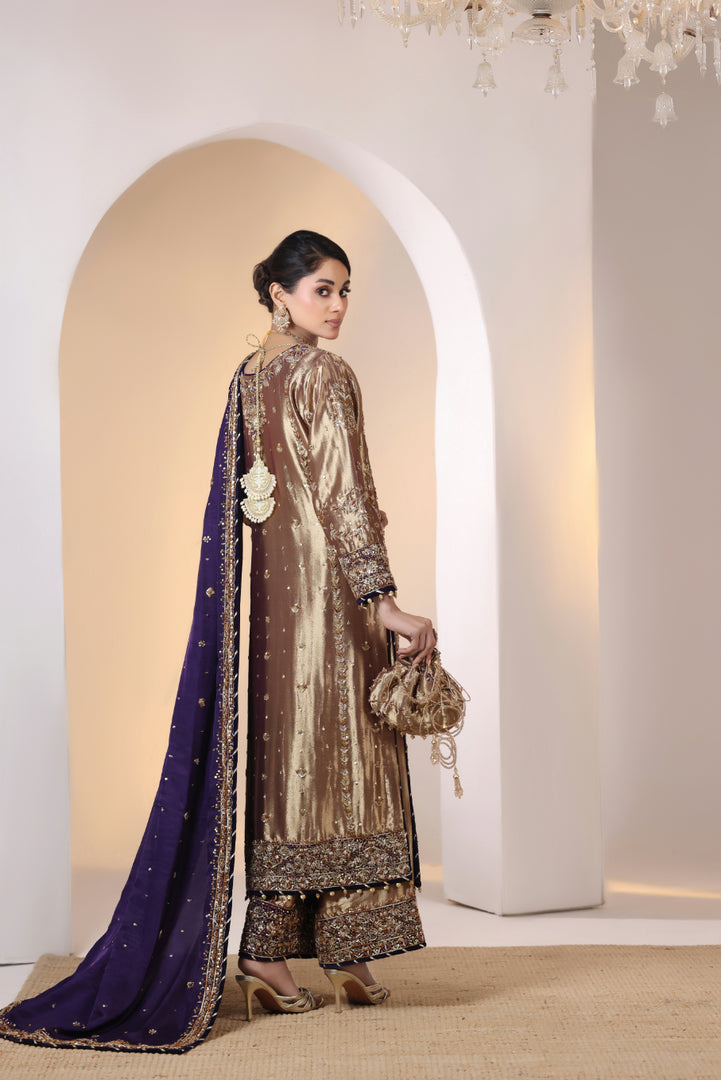 Luxury Hand Embellished 3pc -  FW-25